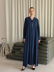 Blue queen abaya