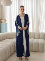 The Blue dantel abaya