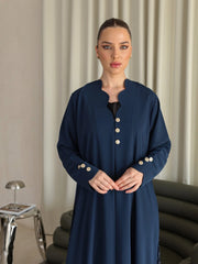 Blue queen abaya