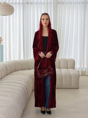 The Red valvet abaya