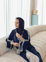The Blue dantel abaya