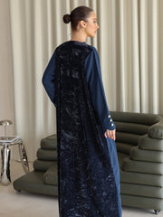 Blue queen abaya