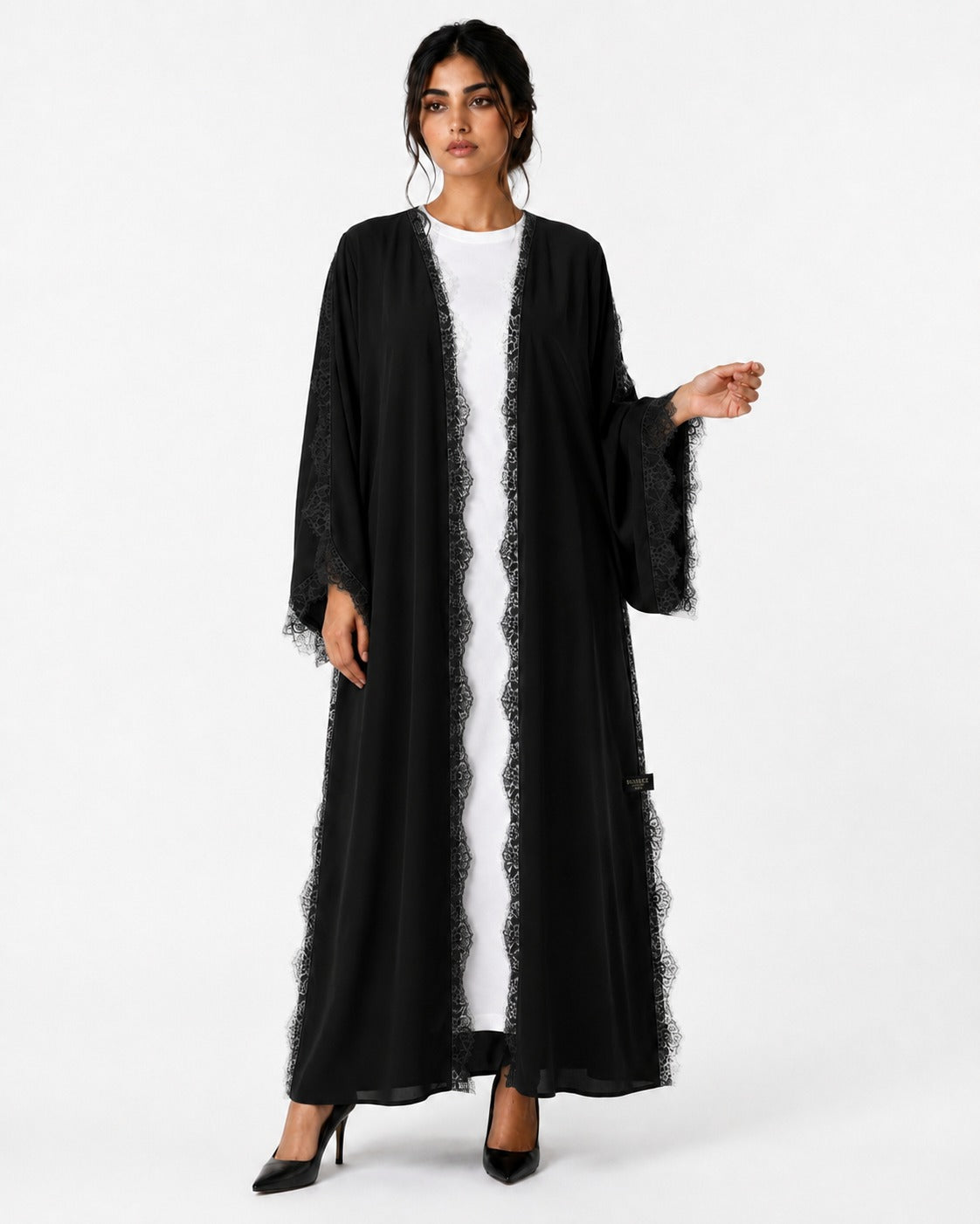 The Blue dantel abaya
