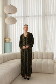 The Olive valvet abaya