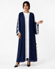 The Blue dantel abaya