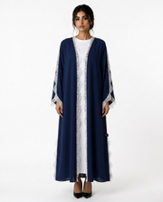 The Blue dantel abaya