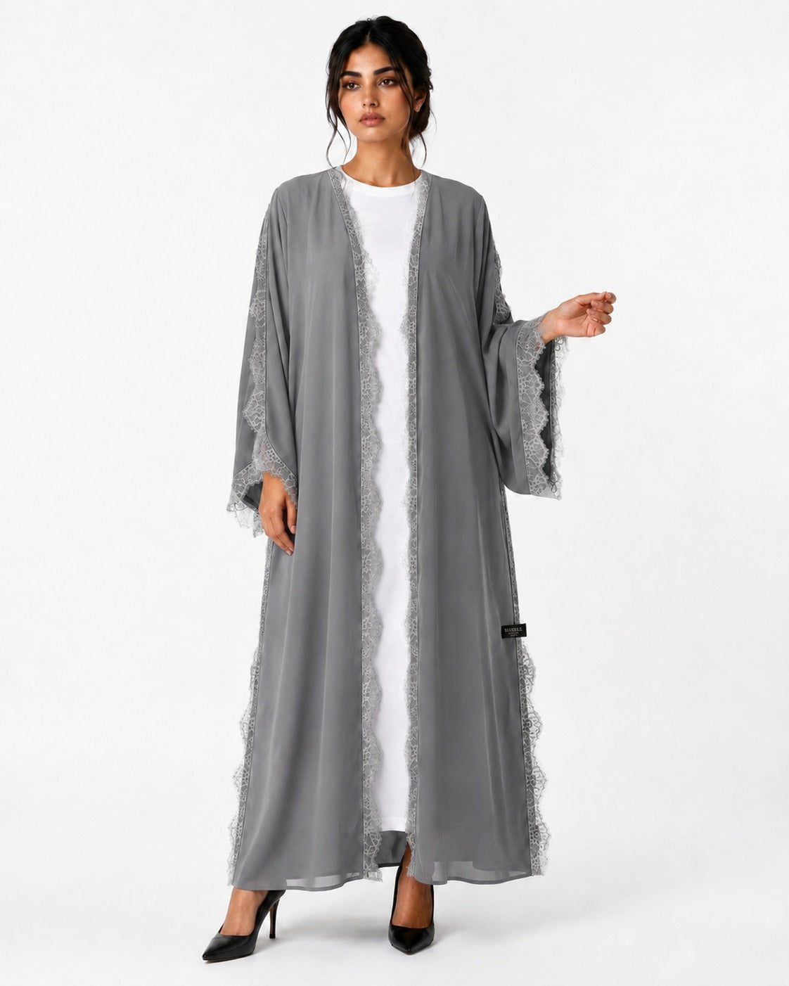 The Blue dantel abaya