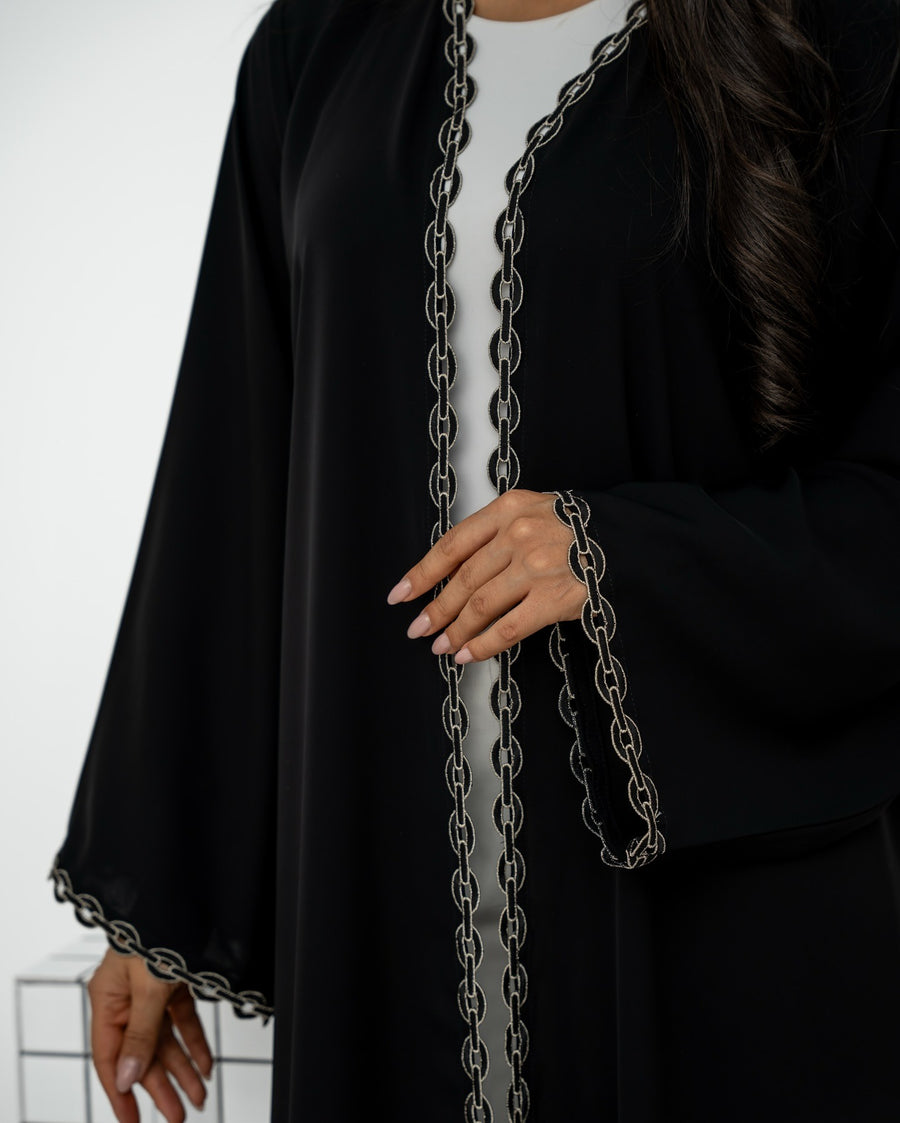Abaya Story: Sida Abaya – Chain Detailing
